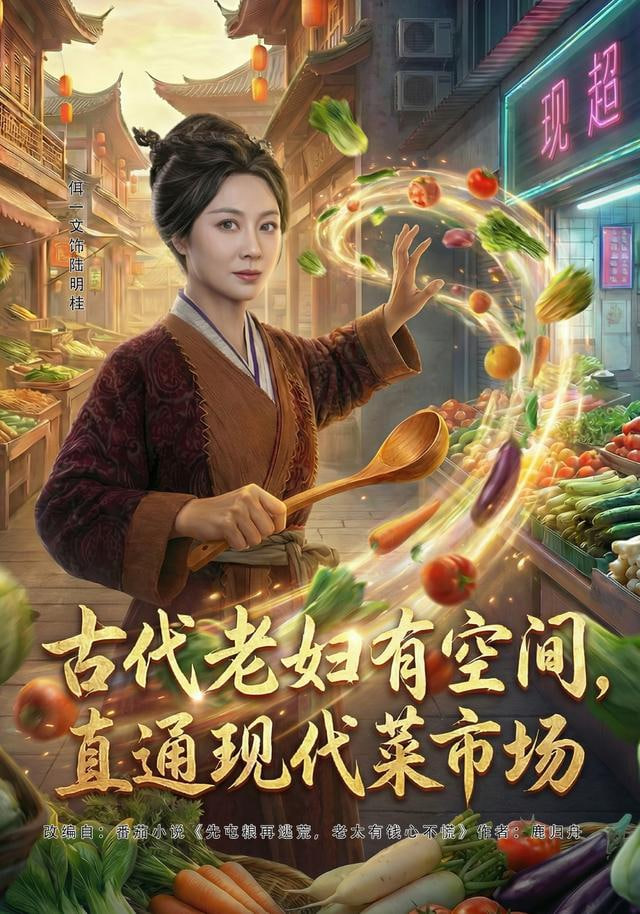 古代老妇有空间，直通现代菜市场