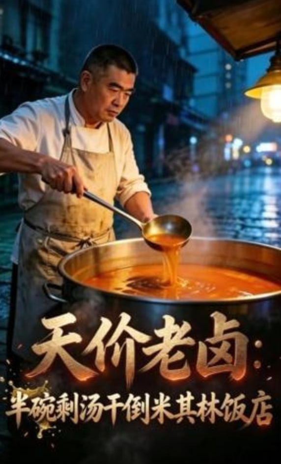 天价老卤：半碗剩汤干倒米其林饭店